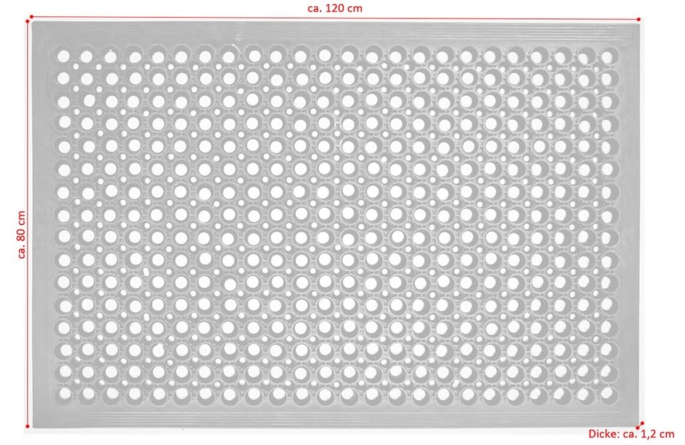 jet-line-mona-fu-matte-60-x-90-cm-gummi-schmutzfangmatte-schwarz image 1