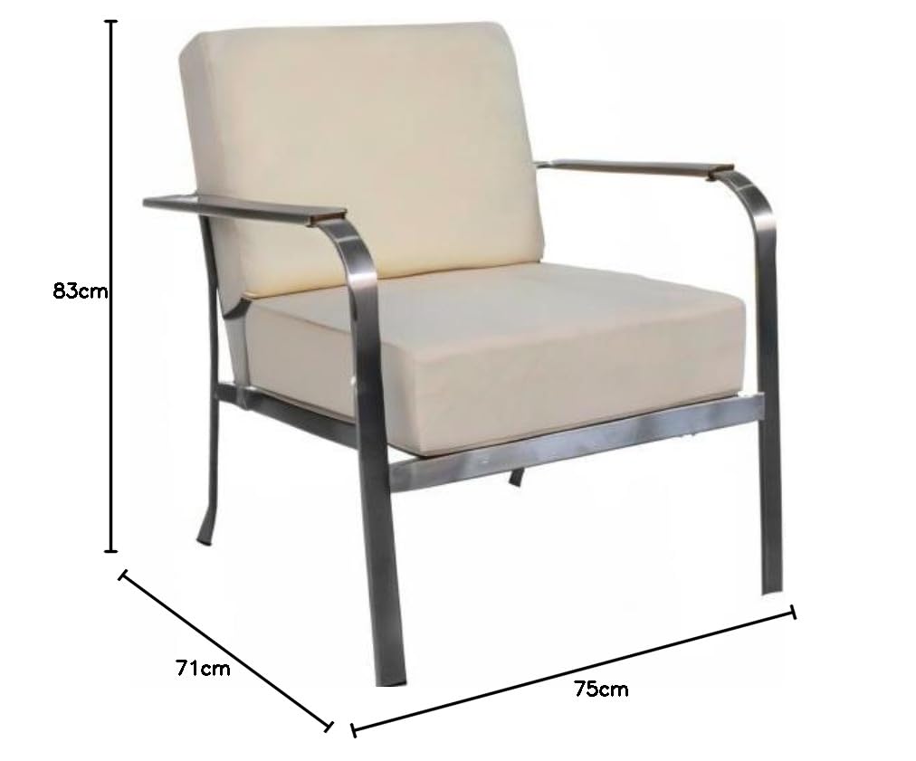 jet-line-aphrodite-garten-sessel-creme-edelstahlrahmen-lounge-stuhl image 2