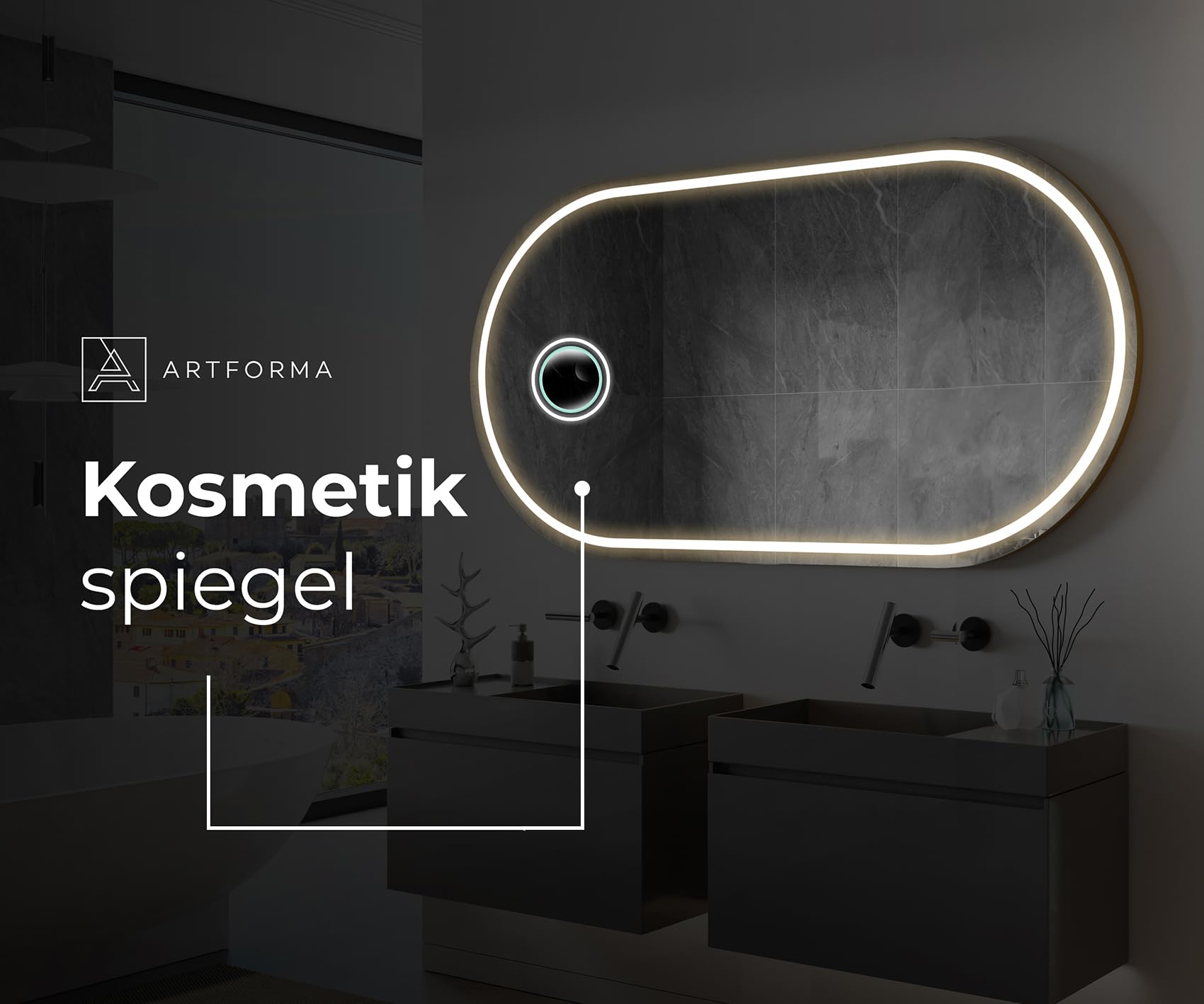 artforma-pok231-badspiegel-120x70-cm-asymmetrisch-mit-led-und-rahmen image 5