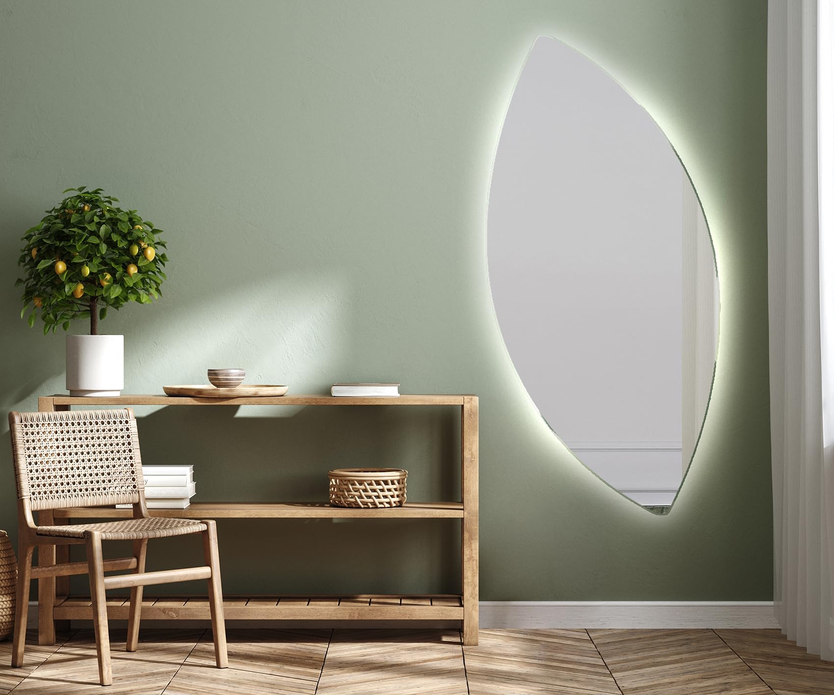 artforma-lpi221-led-badspiegel-44x94-cm-asymmetrisch-ohne-rahmen image 1
