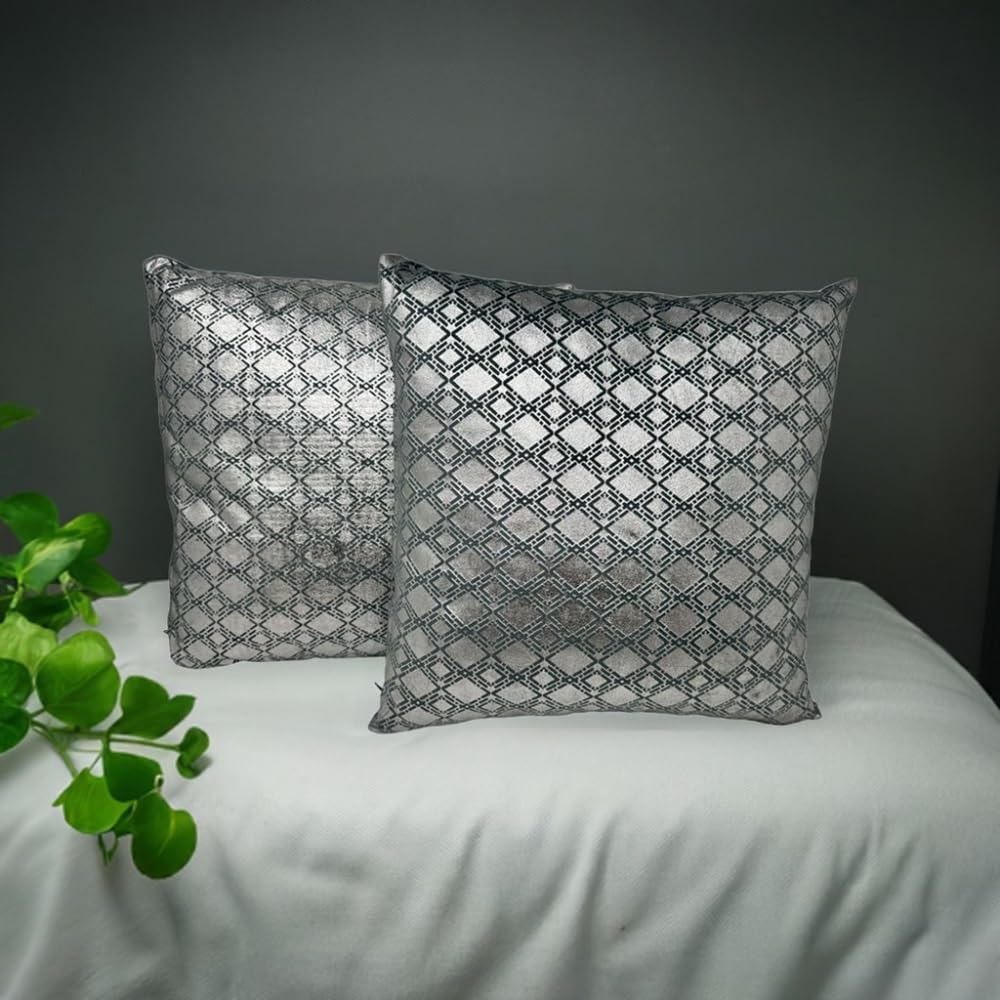 jet-line-raute-deko-kissen-set-2er-40x40-cm-silber-100-baumwolle-inkl-f-llung image 5