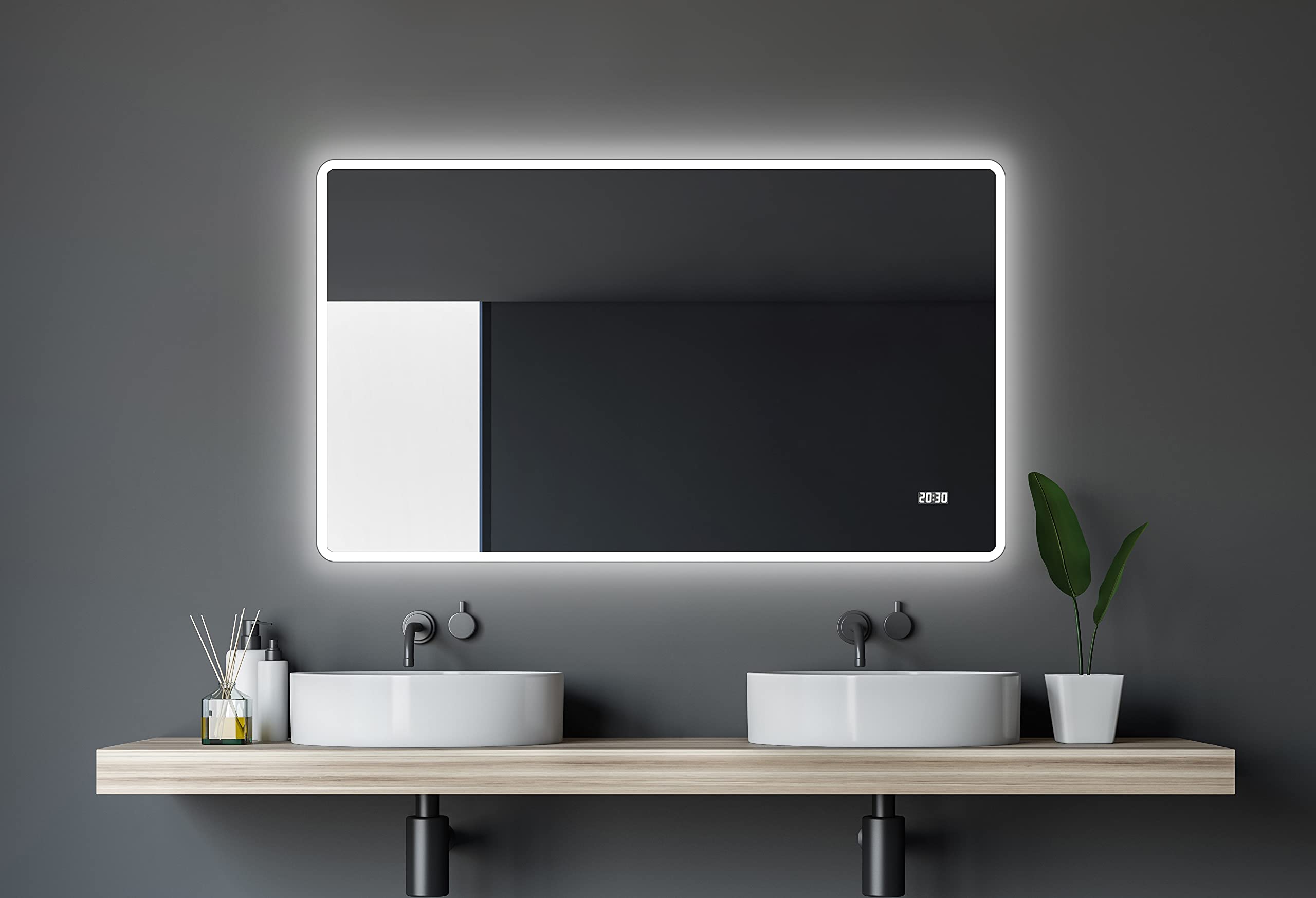 talos-sun-led-badspiegel-120-x-70-cm-mit-digitaluhr image 1