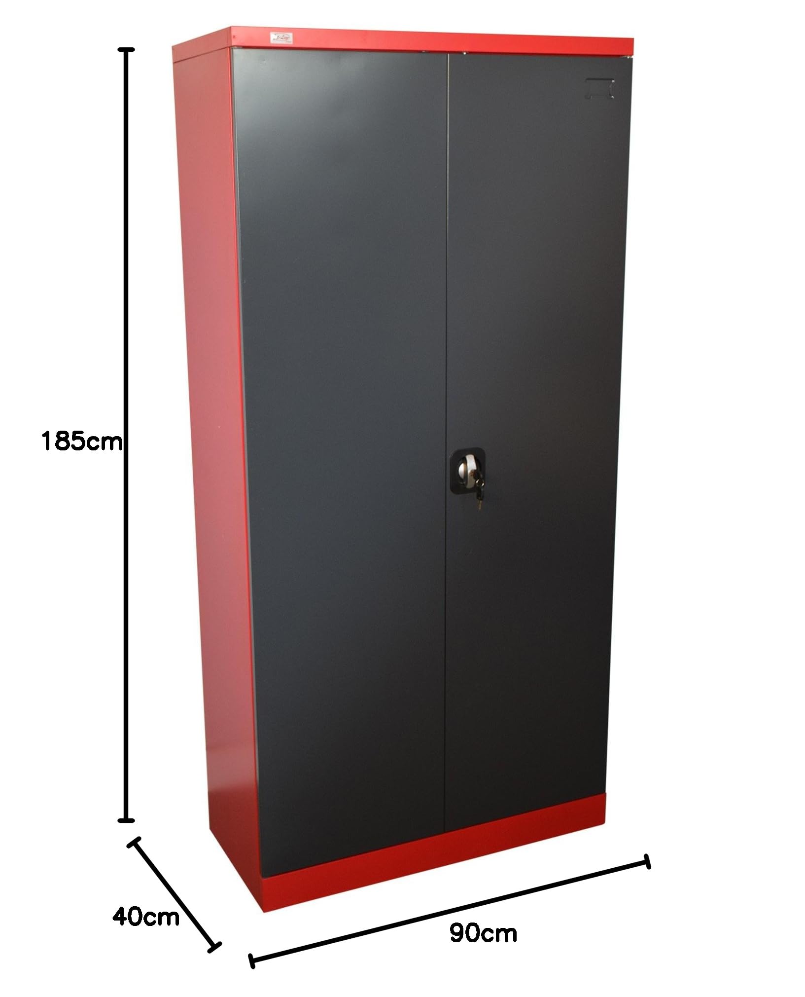 jet-line-stahlschrank-moskau-anthrazit-rot-185-x-90-x-40-cm image 2
