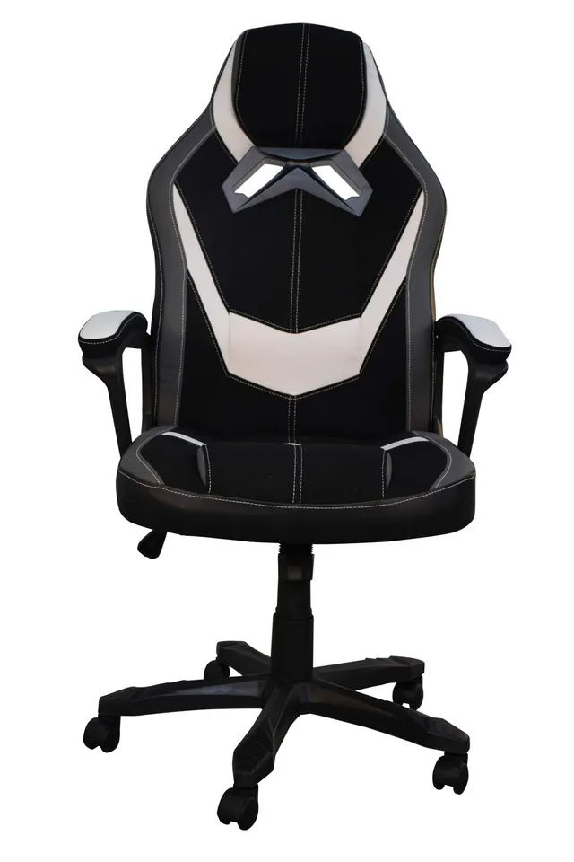 jet-line-gamingstuhl-treviso-chefsessel-schwarz-wei-h-henverstellbar-mit-wippfun image 1