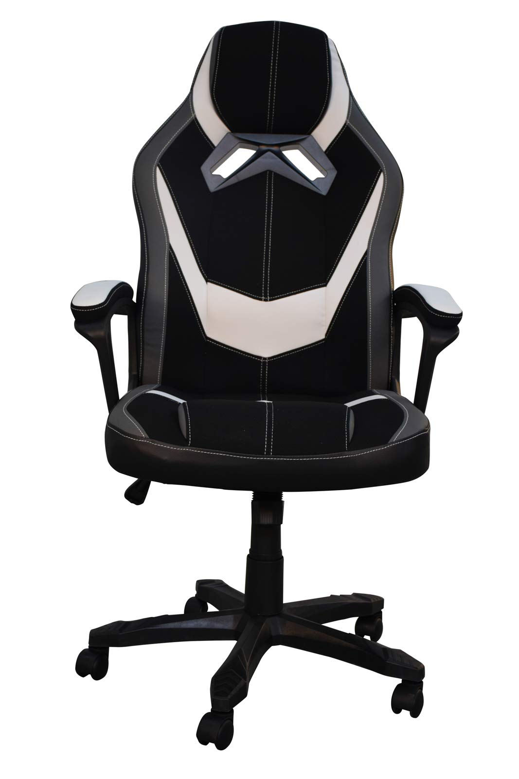 jet-line-gamingstuhl-treviso-chefsessel-schwarz-wei-h-henverstellbar-mit-wippfun image 1