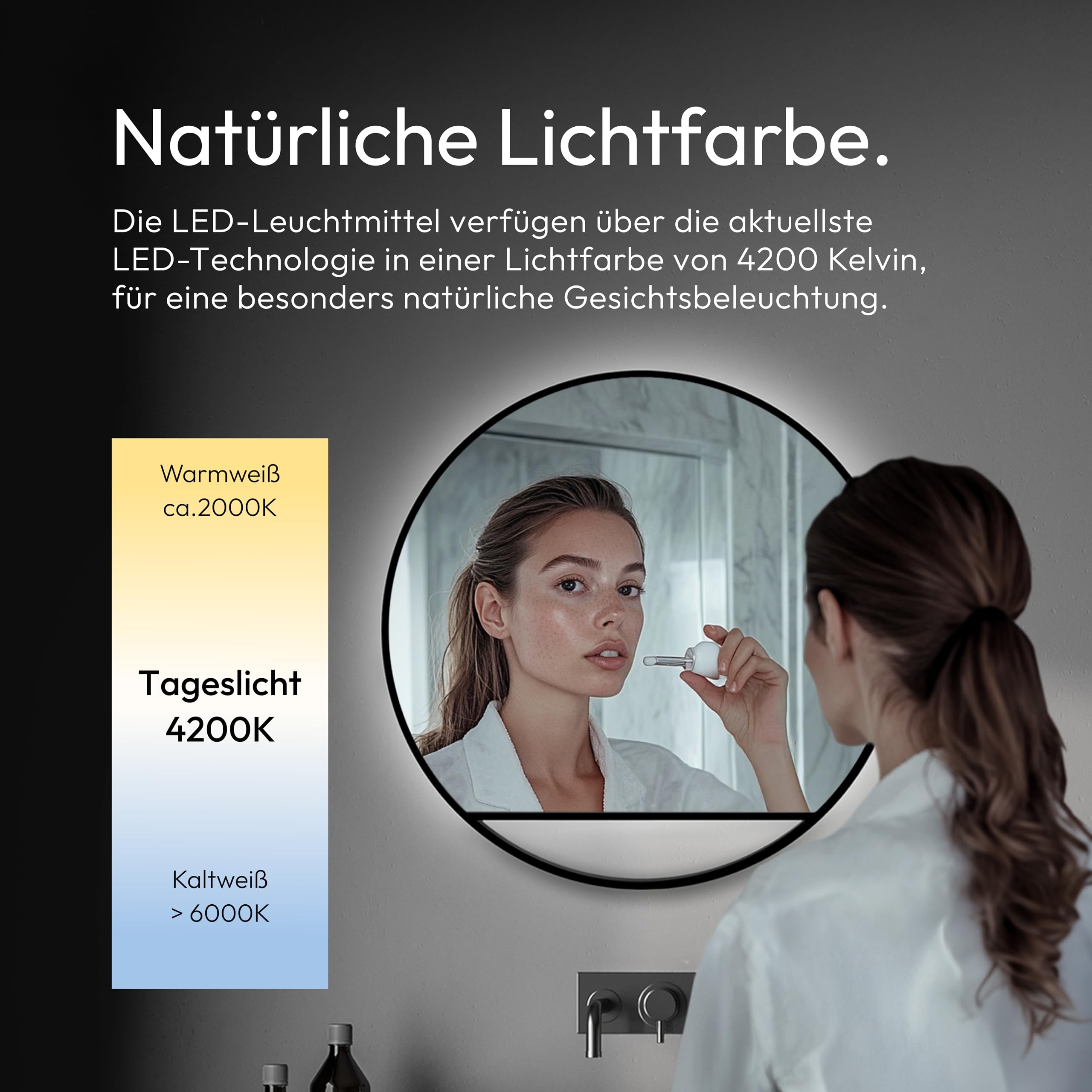 talos-wandspiegel-black-hole-light-led-schwarz-matt-60-cm image 4