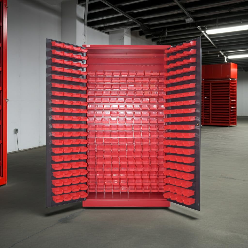 jet-line-moldau-kleinteileschrank-xxl-1-2x2m-340-boxen-anthrazit-rot image 5