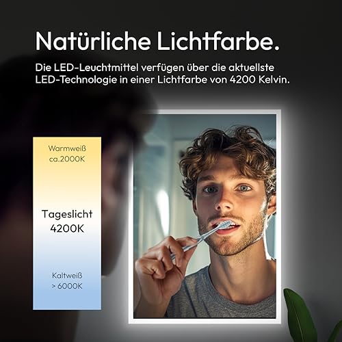 talos-led-badspiegel-bright-50-x-70-cm-spiegel-mit-lichtumrahmung-4200-k-alumini image 8
