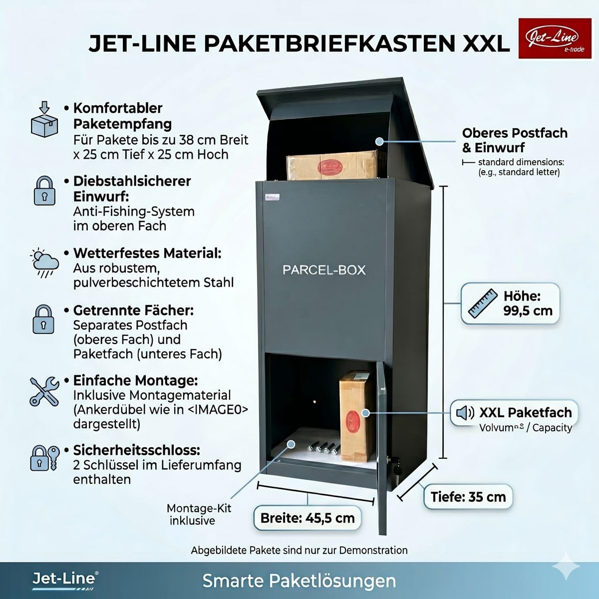 jet-line-paketbox-xxl-standbriefkasten-anthrazit-ral-7016 image 2