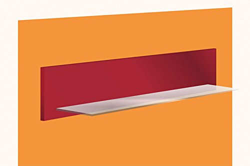jet-line-badm-bel-regal-wandboard-rot-hochglanz-mit-glasablage-98x20-cm image 4