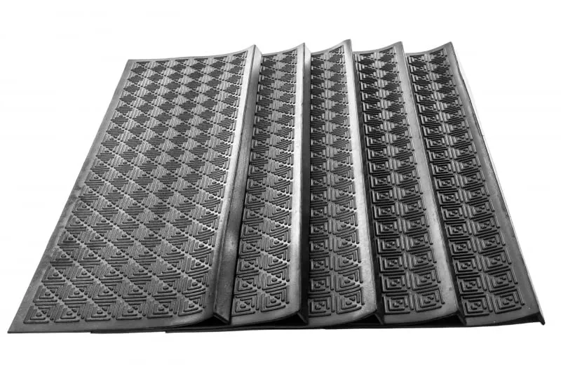 jet-line-frederike-stufenmatten-gummi-25x89-cm-schwarz-5-st-ck image 1