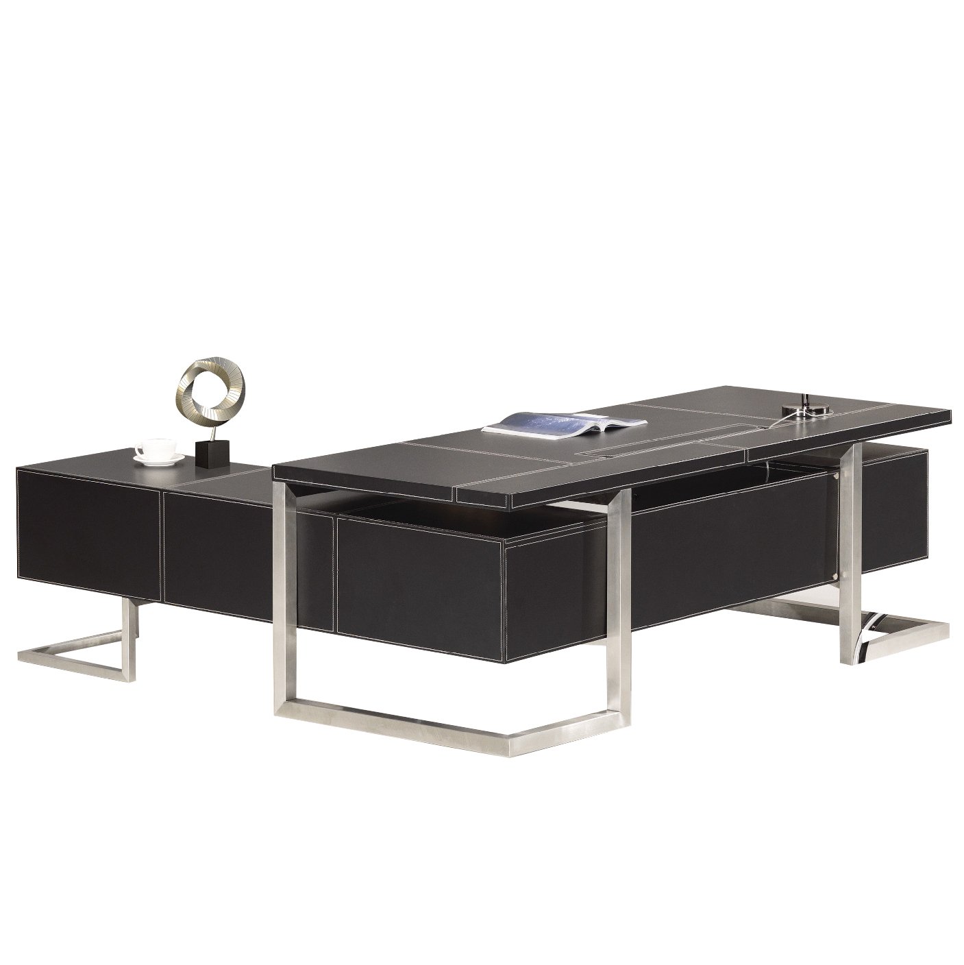 jet-line-chefschreibtisch-venedig-links-schwarz-2-2m image 8