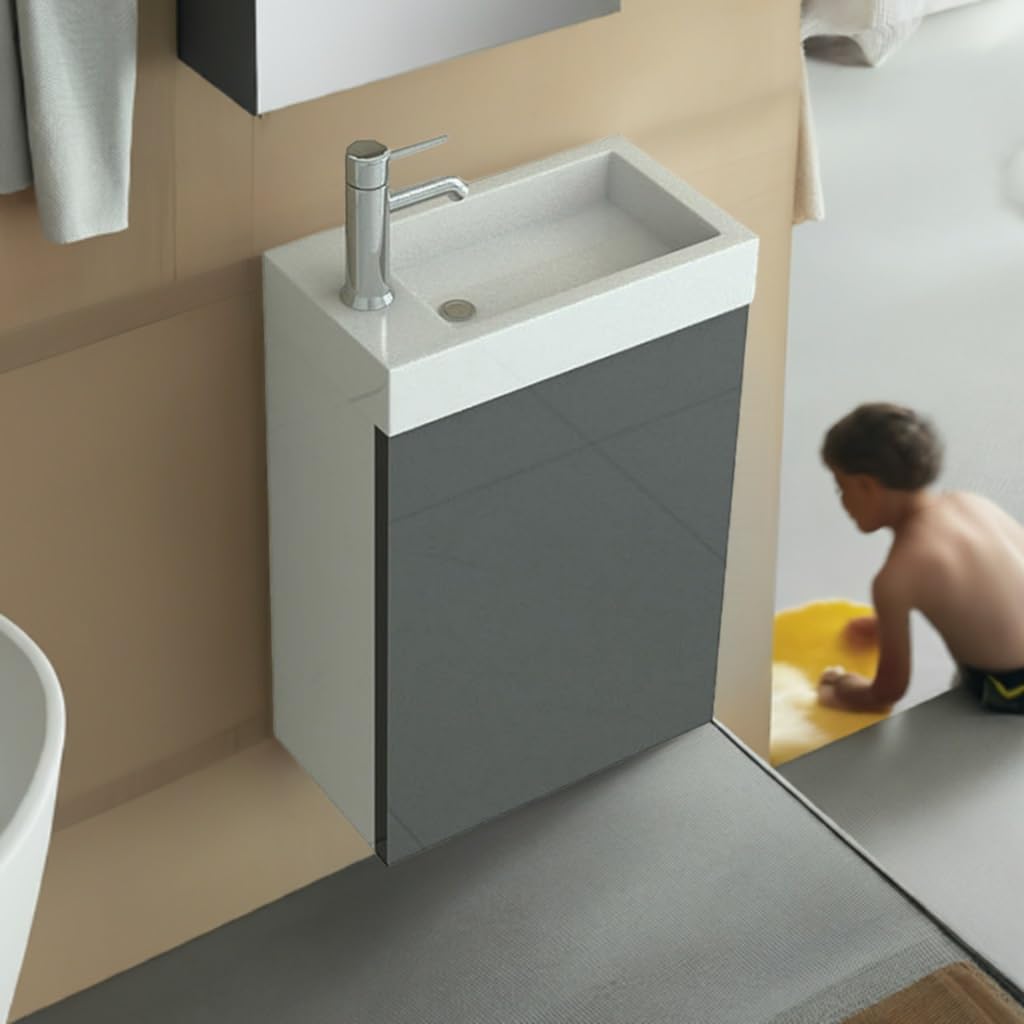 jet-line-aarau-waschtisch-set-mit-unterschrank-40-cm-grau-hochglanz image 2
