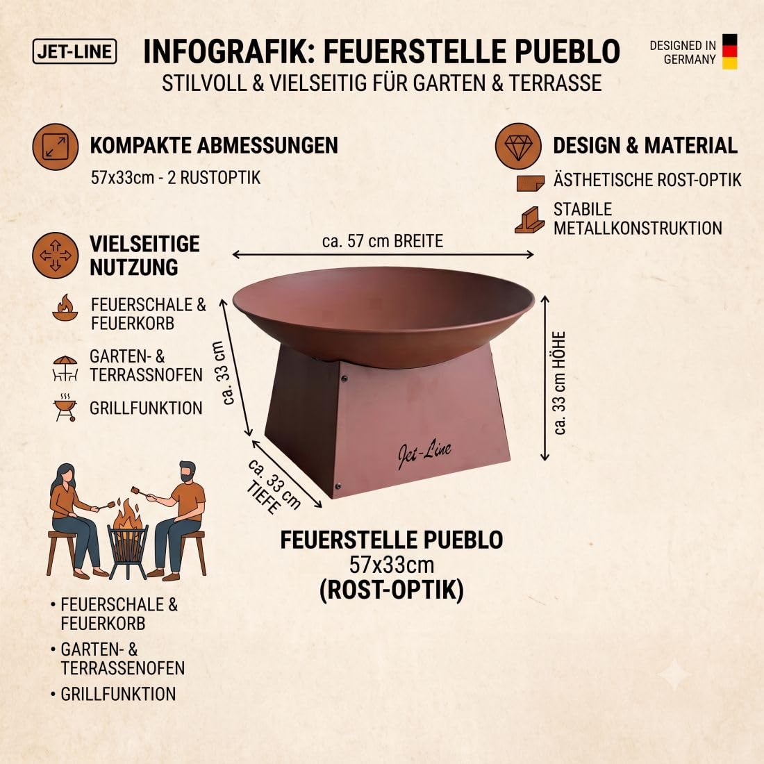 jet-line-pueblo-feuerschale-rostoptik-58-x-32-cm image 5