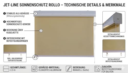 jet-line-senkrechtmarkise-mit-kassette-1-6-x-2-3-m-beige-polyester-sicht-sonnens image 8