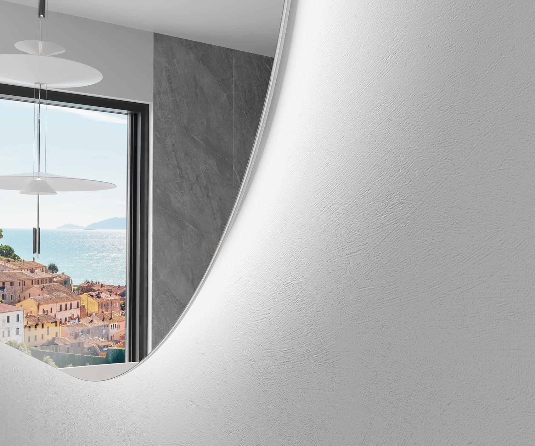 artforma-led-badspiegel-pok229-asymmetrisch-200x90-cm-rahmenlos image 2