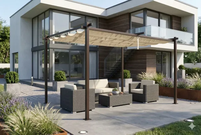 jet-line-luxor-light-metall-pavillon-4-x-3-m-anthrazit-beige image 1