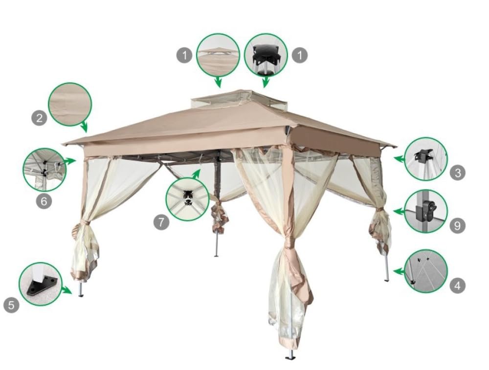 jet-line-faltpavillon-kleopatra-3-35x3-35-m-beige image 6