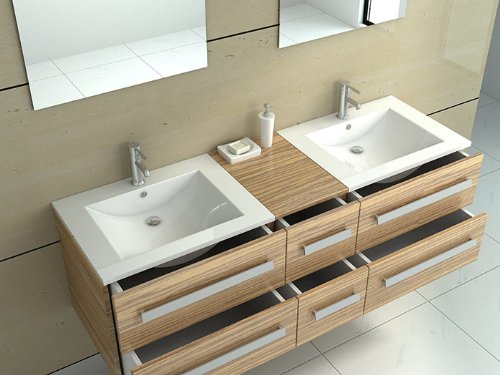 jet-line-badset-z-rich-ii-doppelwaschplatz-150-cm-holzoptik-dunkel image 2