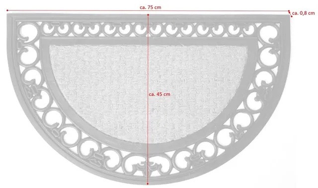jet-line-sabine-outdoor-fu-matte-halbrund-45-x-75-cm-kokos-gummi-ornament image 1