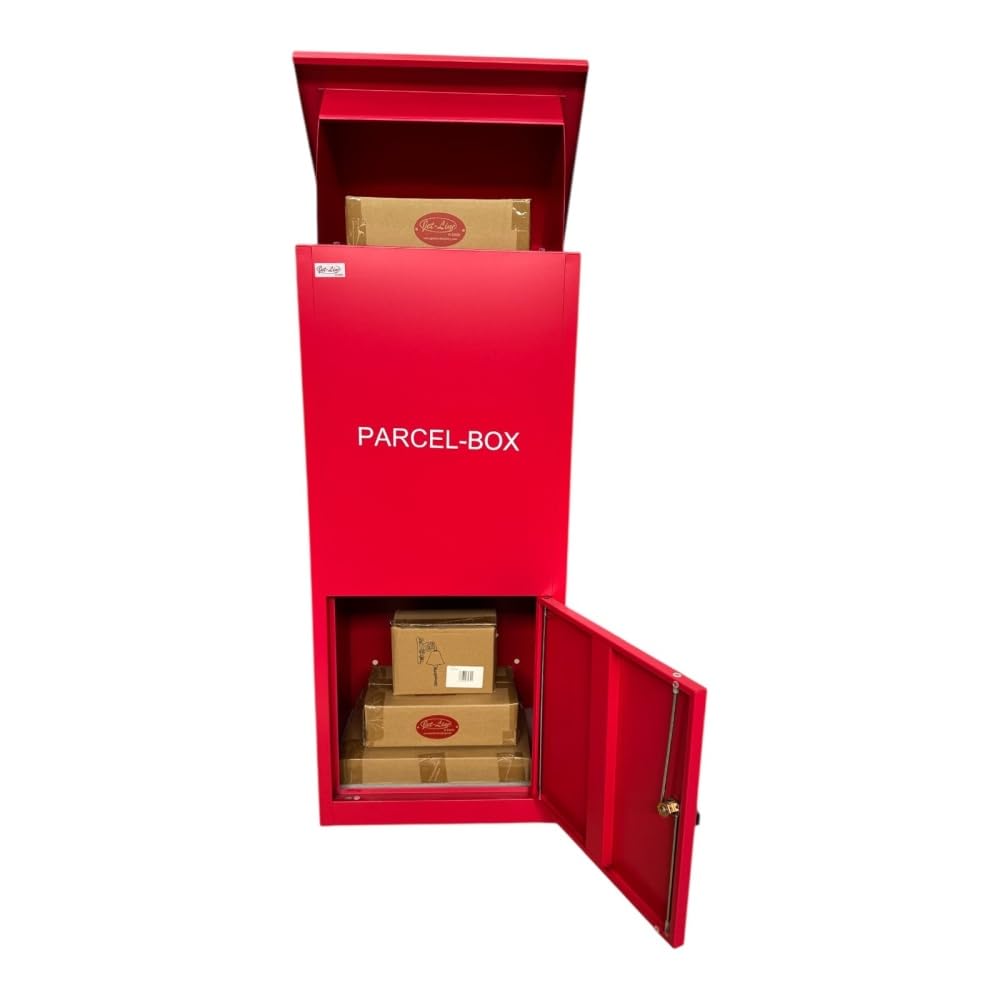 jet-line-xxl-paketbriefkasten-rot-paketbox-metall-99-5x35x45-5-cm image 1