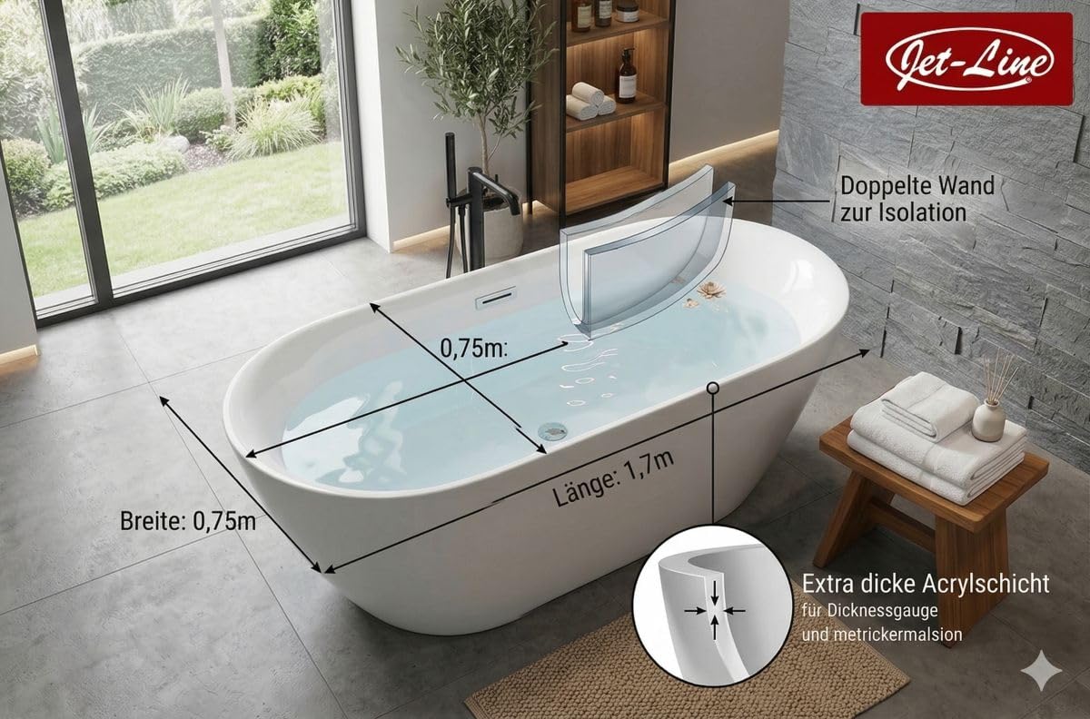 jet-line-lausanne-ii-freistehende-badewanne-170-x-80-x-58-cm-wei-acryl-oval image 3
