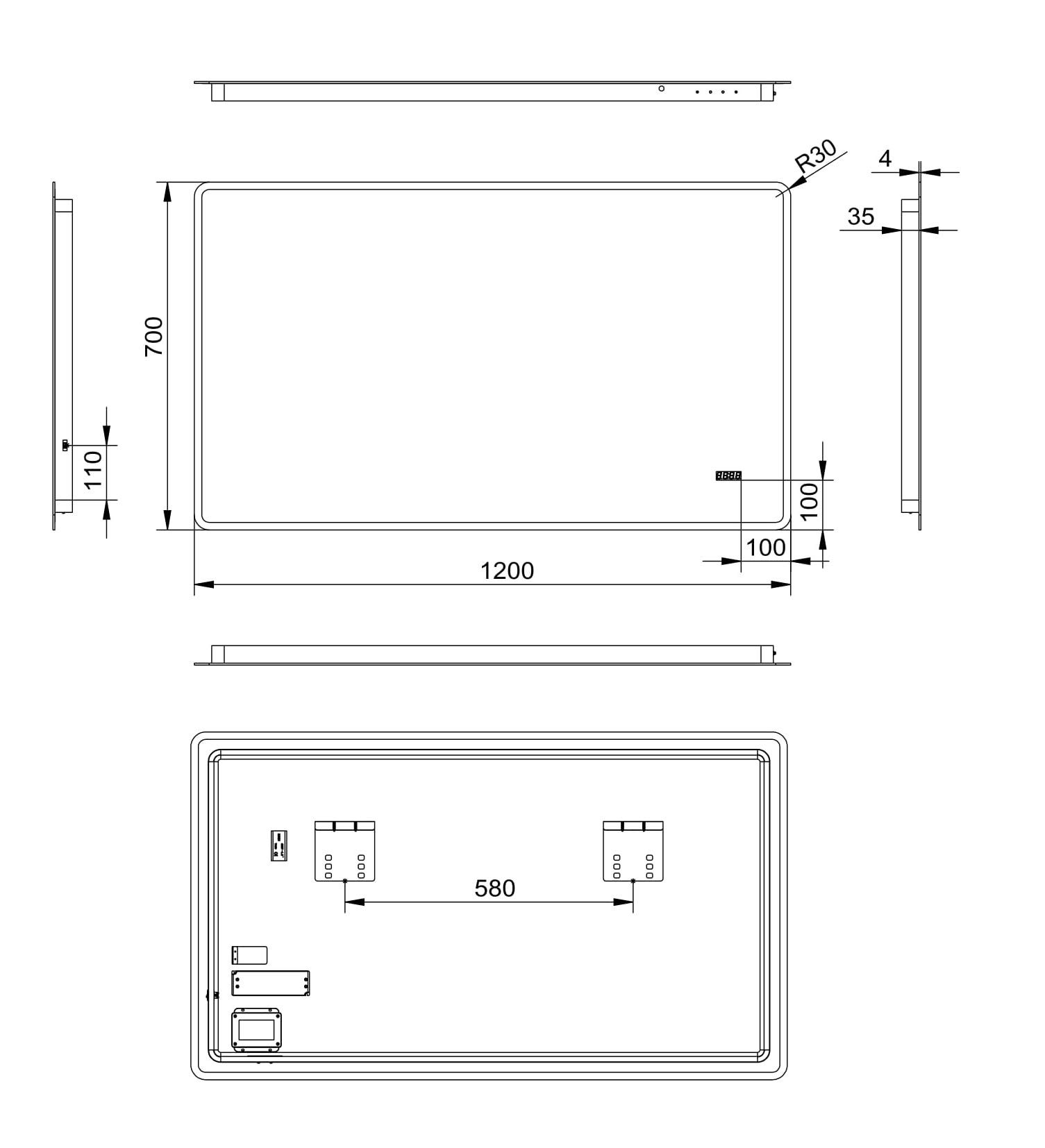 talos-sun-led-badspiegel-120-x-70-cm-mit-digitaluhr image 6