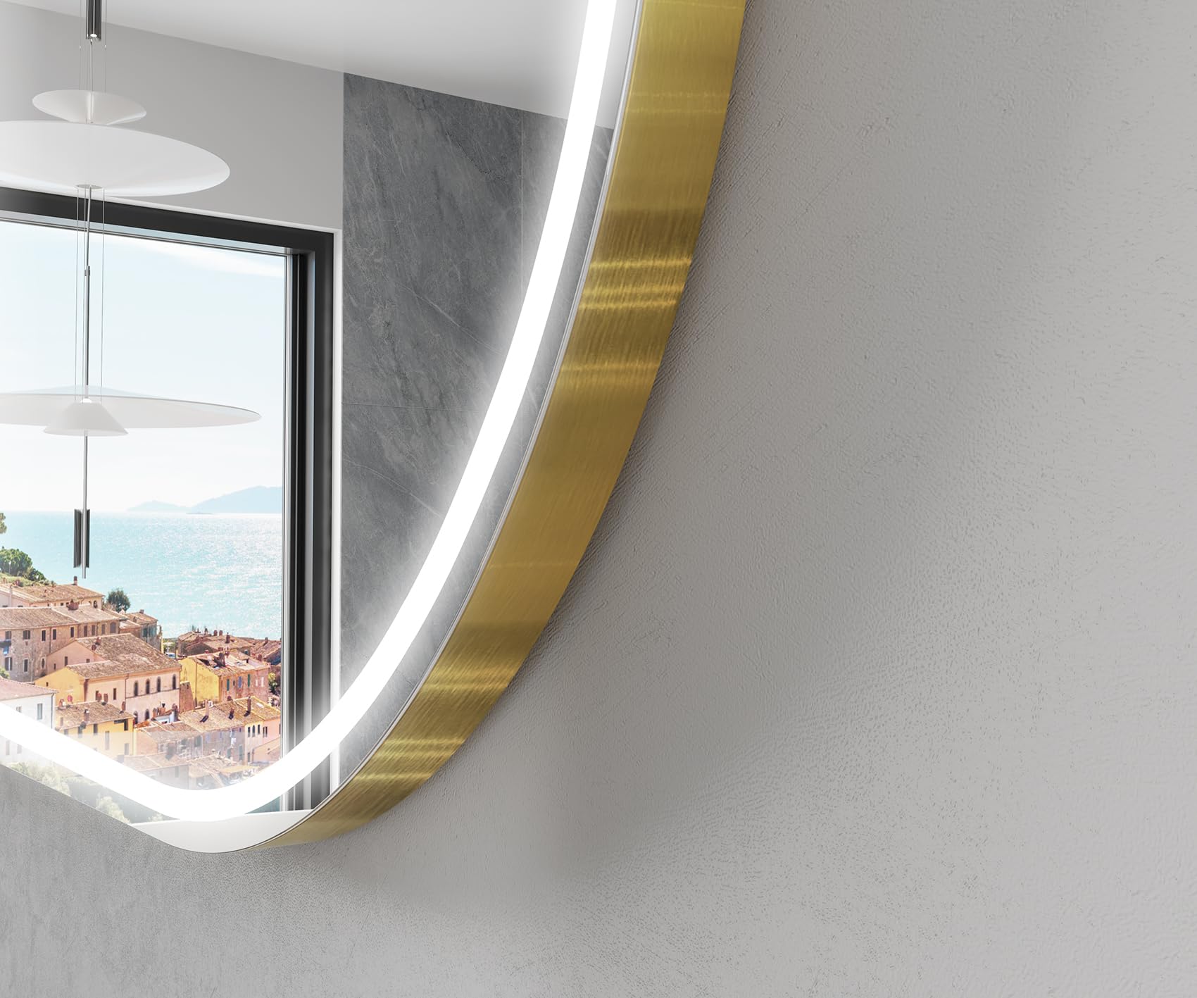artforma-pok231-badspiegel-120x70-cm-asymmetrisch-mit-led-und-rahmen image 2