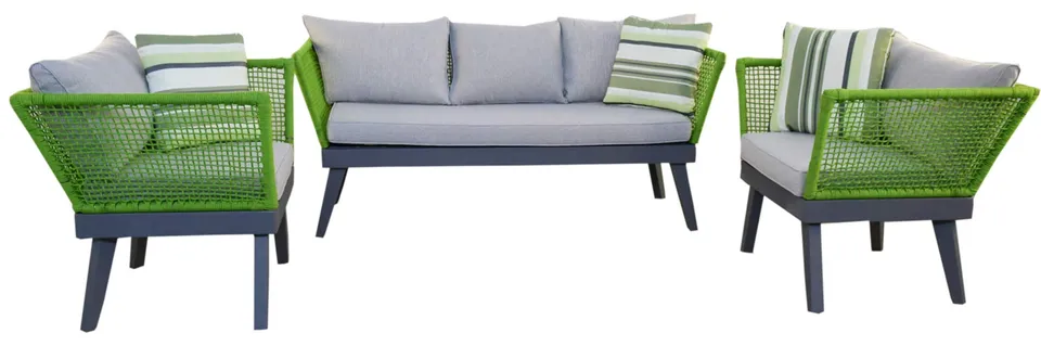 jet-line-cuba-gartenset-3-teilig-lounge-sofa-2-sessel-gr-n-rope image 1