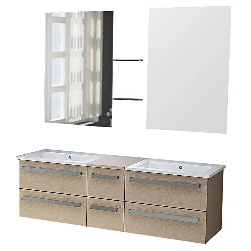 jet-line-badset-z-rich-ii-doppelwaschplatz-150-cm-holz-hell-oak image 1