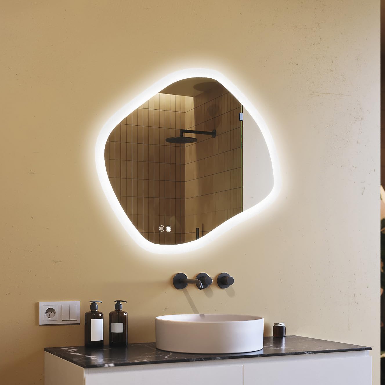 artforma-magartforma142-led-badspiegel-104x94-cm-breit-mit-heizung image 1