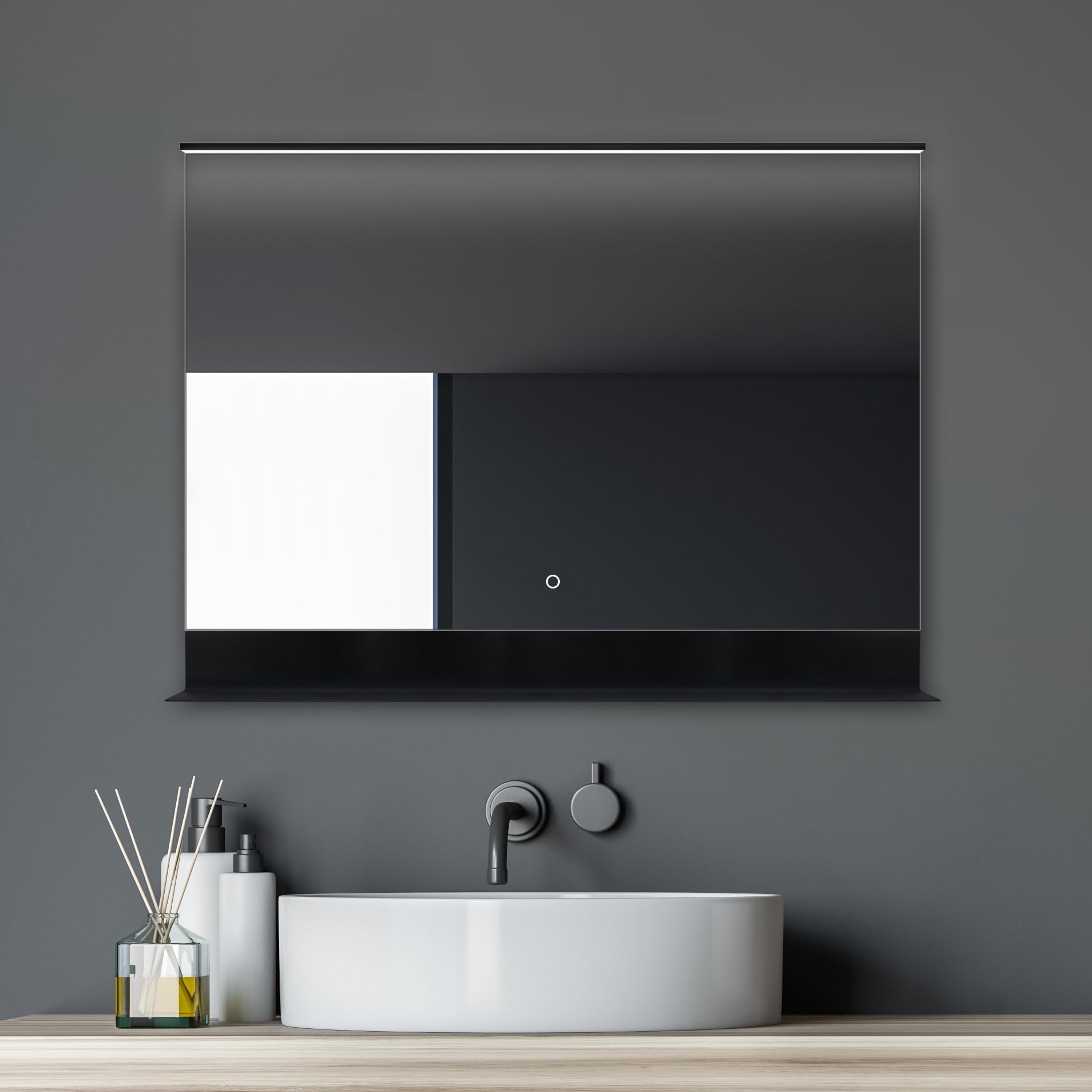 talos-black-home-led-badspiegel-80x60-cm-mit-ablage image 1