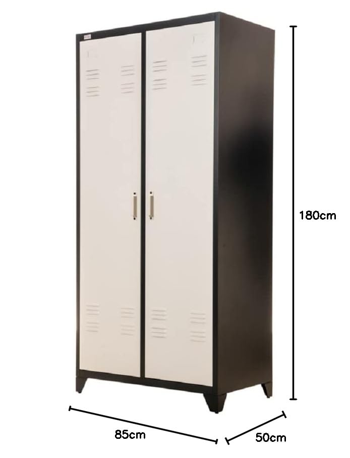 jet-line-odessa-metallschrank-2-t-rig-dunkelgrau-wei-85x50x180-cm image 8