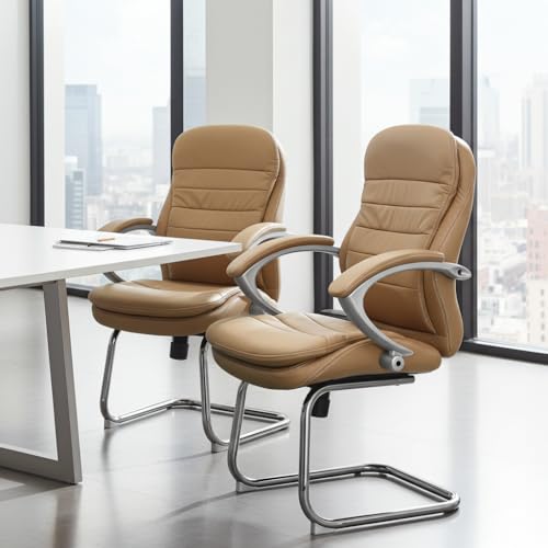 jet-line-besprechungsstuhl-bergamo-echtleder-beige-freischwinger image 8
