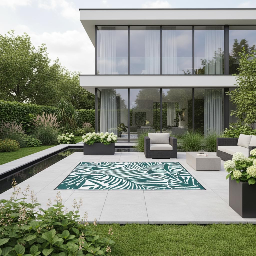 jet-line-lorena-outdoor-teppich-120-x-180-cm-waldgr-n-jungle-palmen image 2
