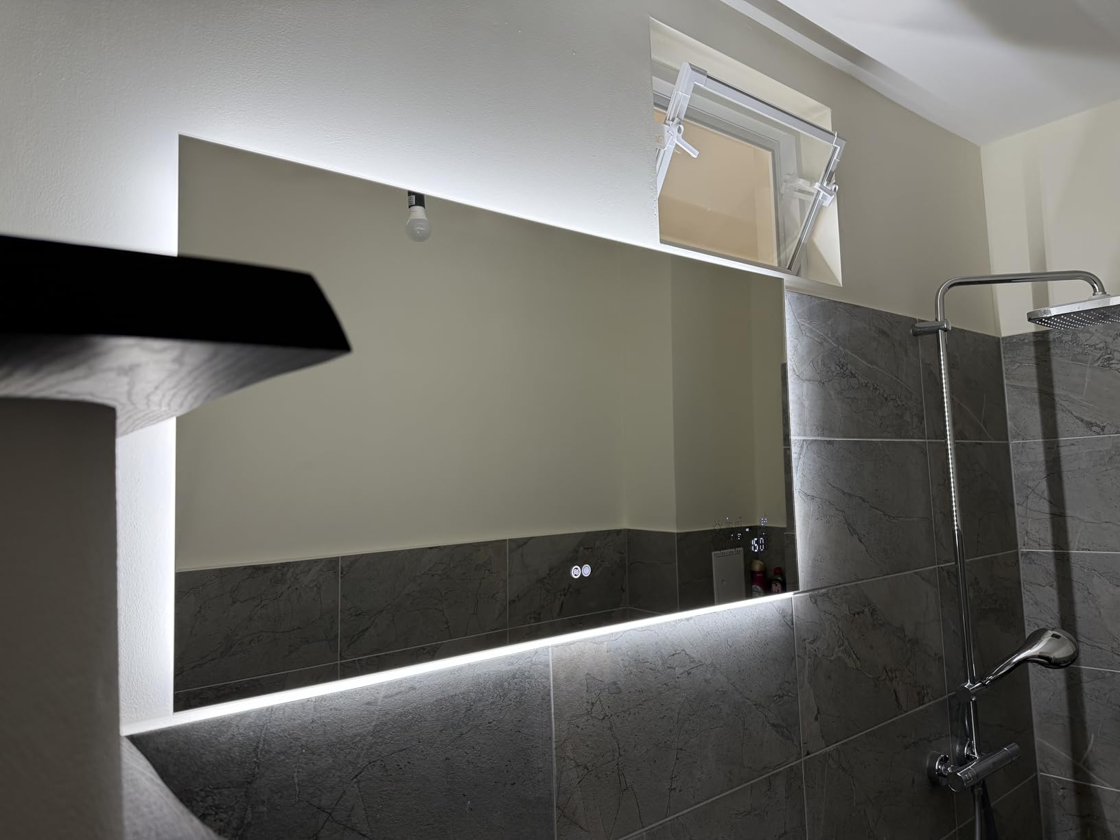Licht top, Glas mit Macke
