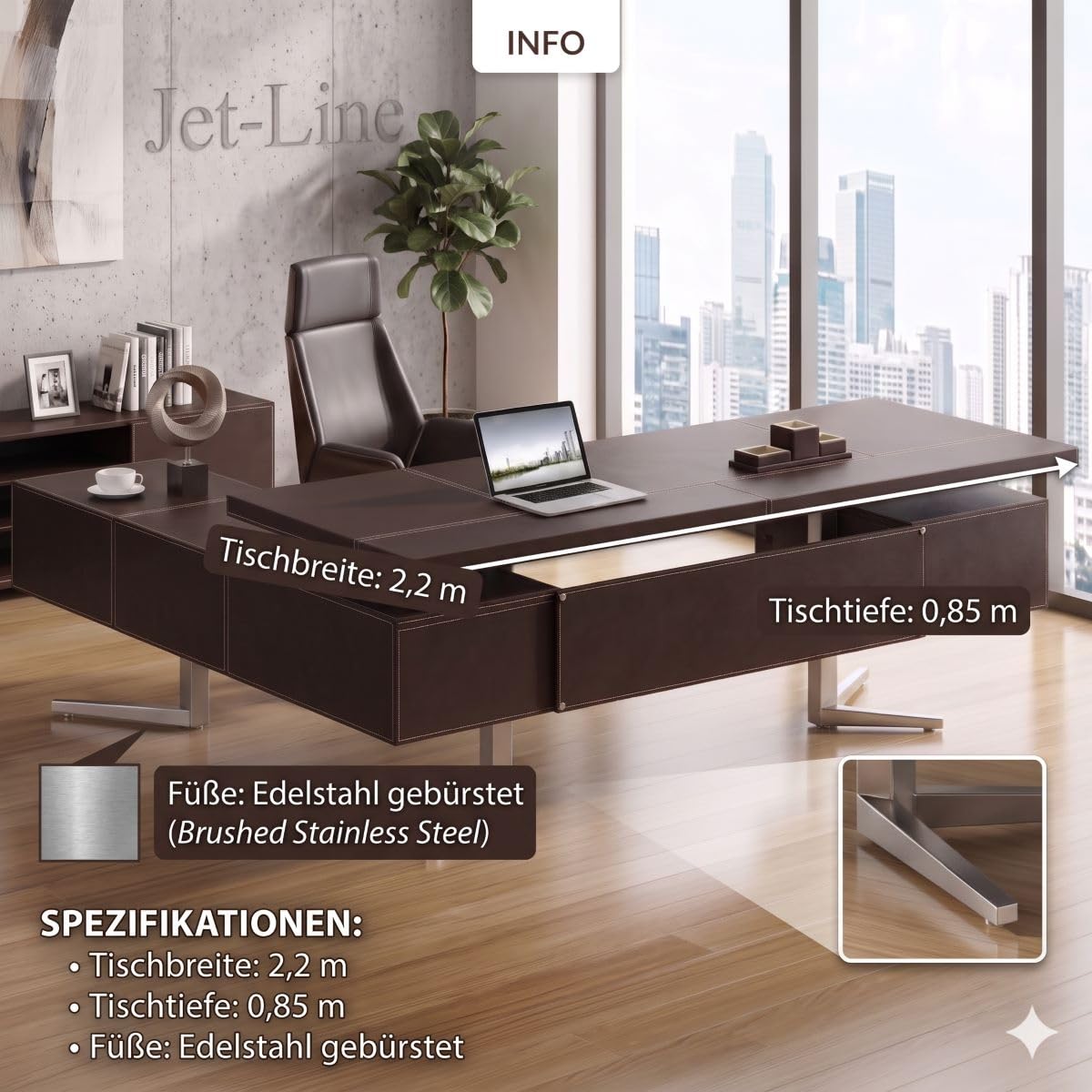 jet-line-bari-winkelschreibtisch-rechts-braun-220x75-cm image 3