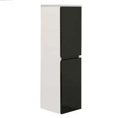 jet-line-badschrank-aiger-hochschrank-schwarz-hochglanz-wei image 1