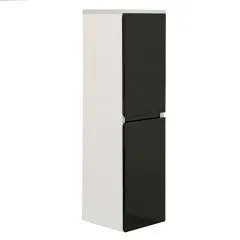 jet-line-badschrank-aiger-hochschrank-schwarz-hochglanz-wei image 1