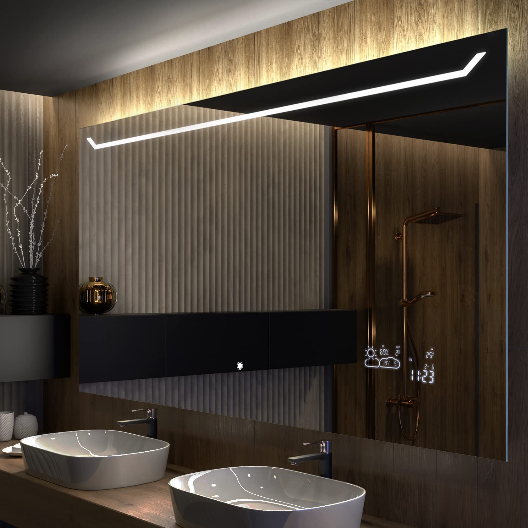 artforma-led-badspiegel-mit-rahmen-150x60-cm image 1