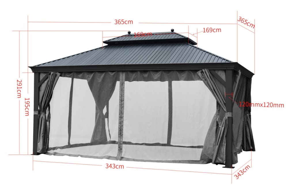 jet-line-bagdad-pavillon-pergola-3-65x3-65-m-alu-metalldach image 4