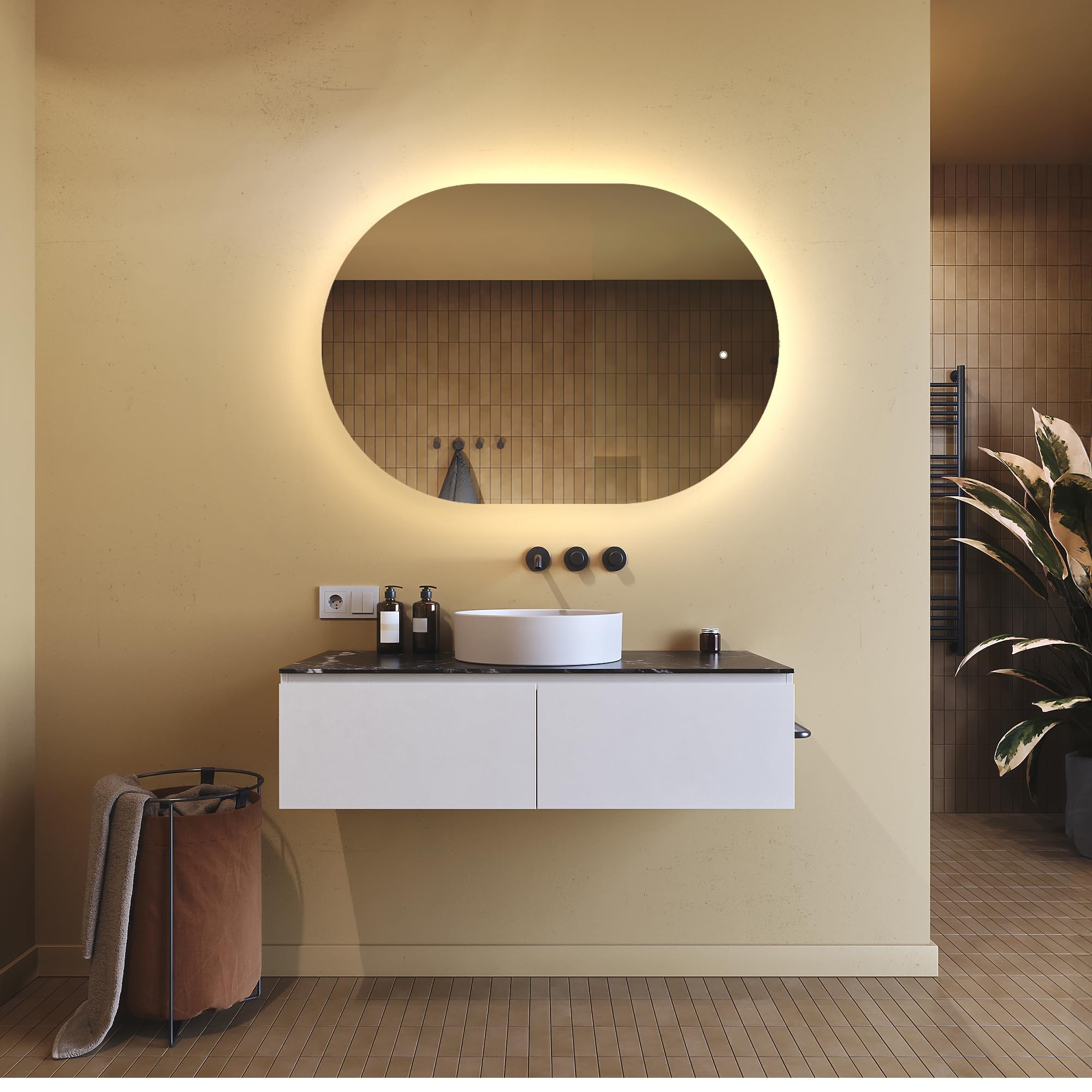 artforma-ambientline-led-badspiegel-oval-100x70-cm-mit-dual-led-und-touch image 8