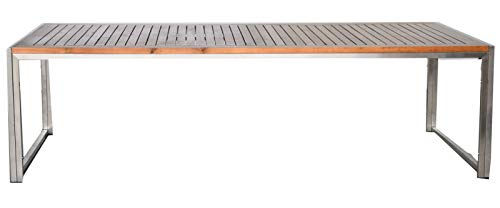 jet-line-artemis-loungetisch-160x80-cm-akazienholz-edelstahl image 1