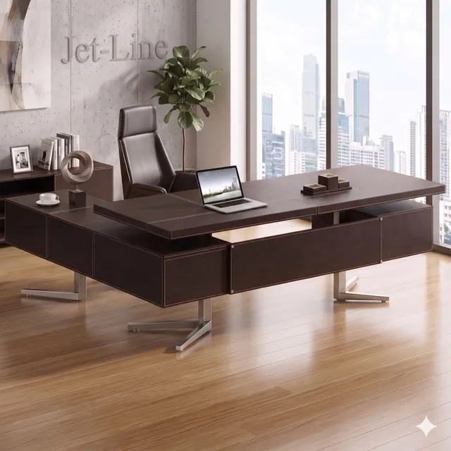 jet-line-bari-winkelschreibtisch-rechts-braun-220x75-cm image 1