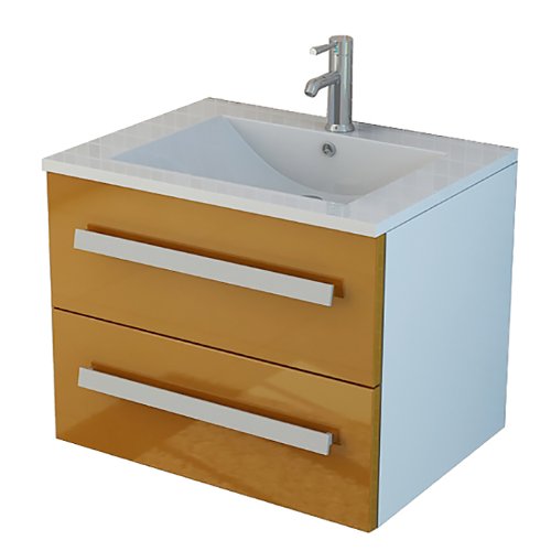 jet-line-bad-set-arosa-orange-hochglanz-waschbecken-unterschrank-59-cm image 1