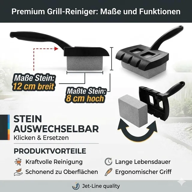 jet-line-putzstein-zur-grillreinigung-mit-griff-und-stahlkante-12-x-8-cm image 1