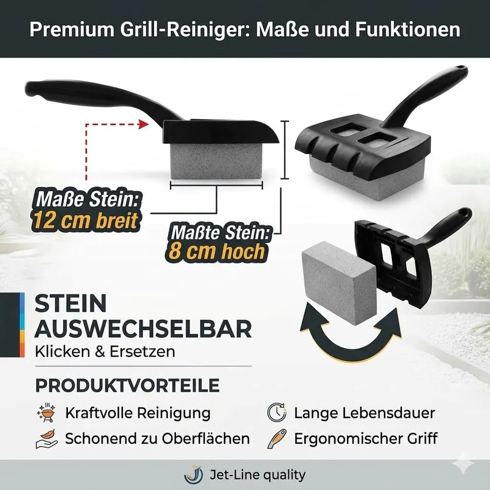 jet-line-putzstein-zur-grillreinigung-mit-griff-und-stahlkante-12-x-8-cm image 1