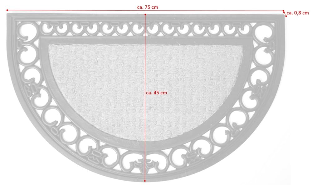 jet-line-sabine-outdoor-fu-matte-halbrund-45-x-75-cm-kokos-gummi-ornament image 1