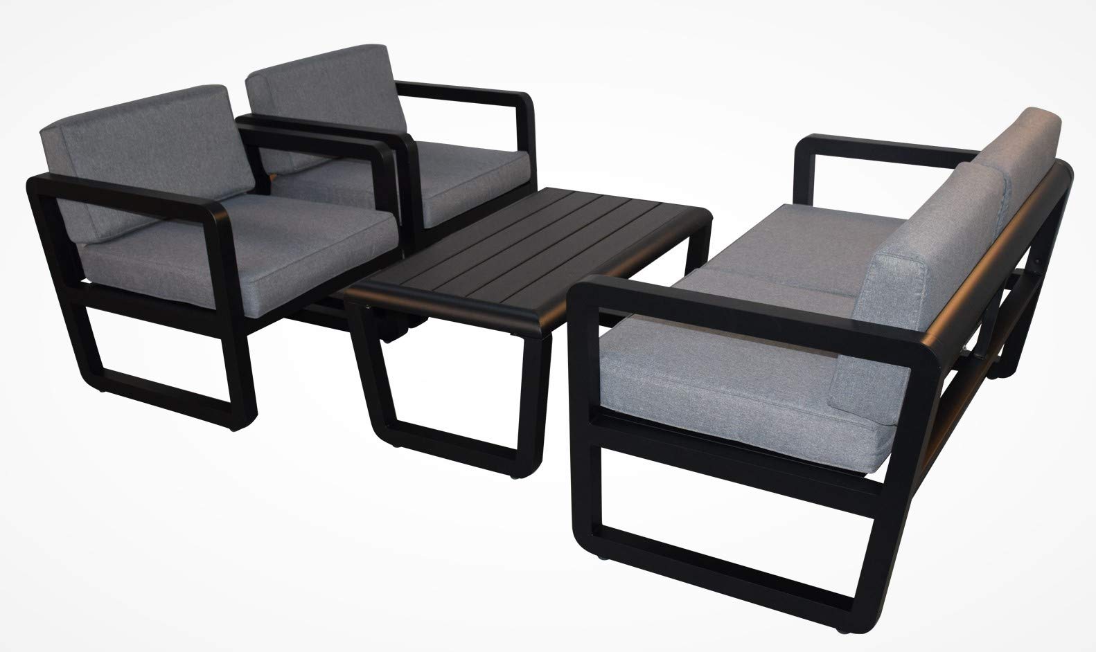 jet-line-delfi-gartenlounge-aluminium-schwarz-lounge-set-mit-tisch-und-kissen image 2