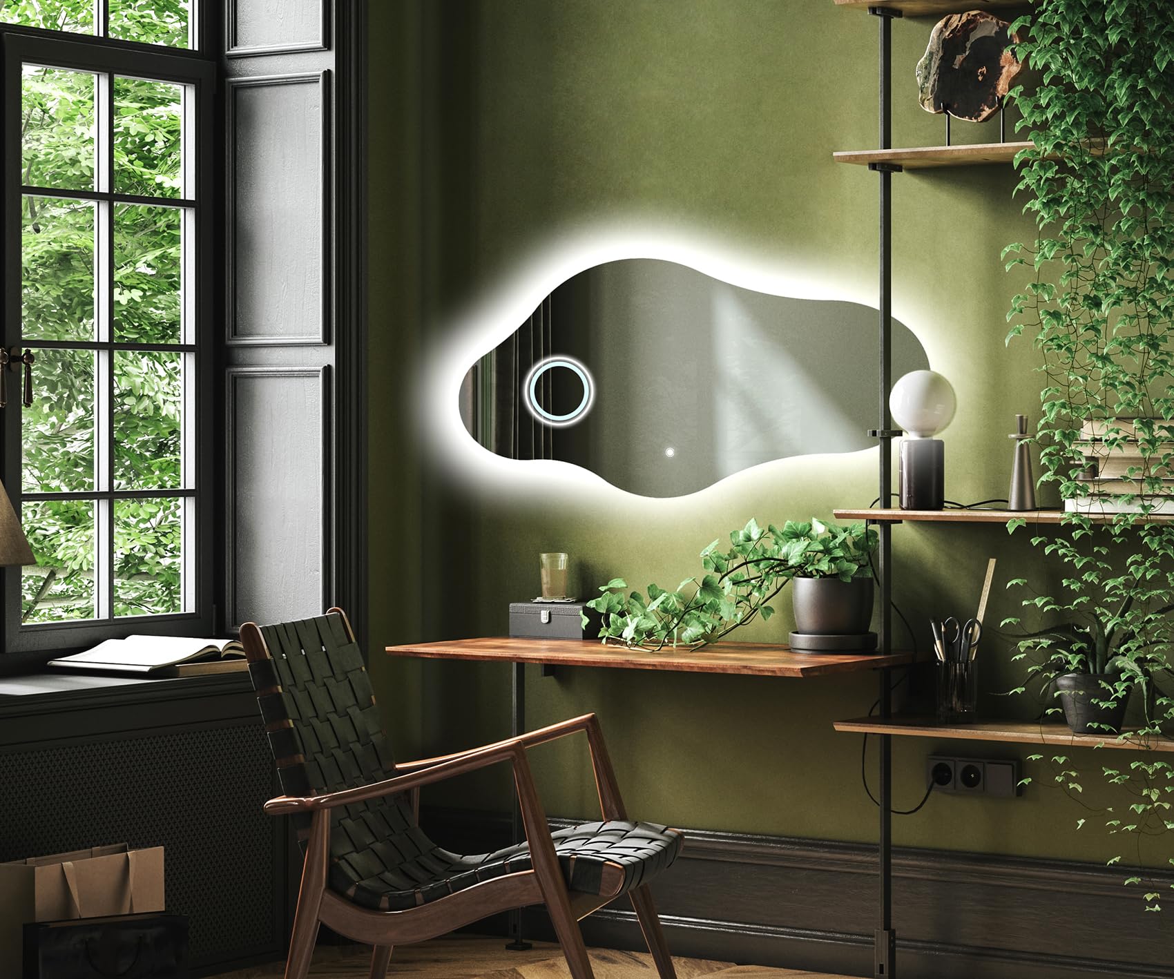 artforma-asymmetrischer-led-badspiegel-ohne-rahmen-94x54-cm image 3